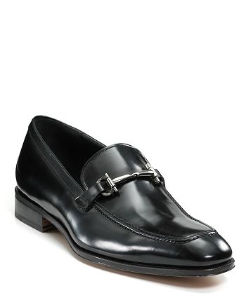 Salvatore Ferragamo Men's Fenice Leather Apron-Toe Loafers | Bloomingdale's