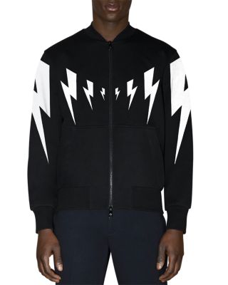 Neil Barrett - Tiger Bolt Zip Bomber Sweatshirt