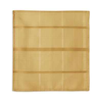 Elegance Plaid Damask Napkins, Set of 4