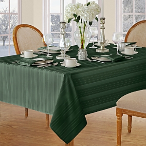 Elrene Home Fashions Elrene Denley Stripe Jacquard Oblong Tablecloth, 52 X 70 In Hunter