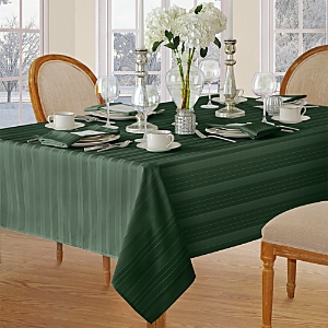 ELRENE HOME FASHIONS ELRENE DENLEY STRIPE JACQUARD OBLONG TABLECLOTH, 52 X 70