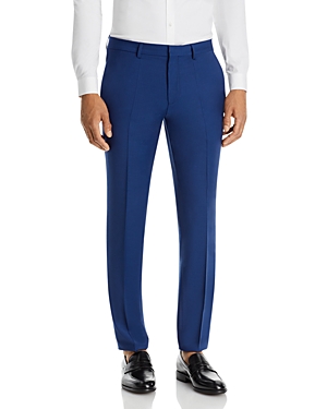 Hugo Hesten Stretch Wool Extra Slim Fit Suit Pants In Blue