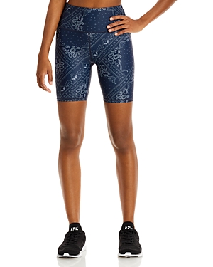 Aqua High Rise Biker Shorts - 100% Exclusive