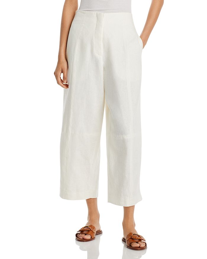 ATM Anthony Thomas Melillo Linen Cropped Wide Leg Pants | Bloomingdale's