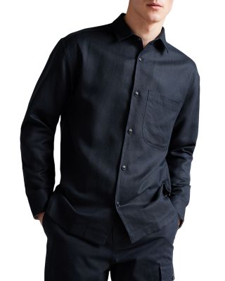 ted baker ls textured shirt