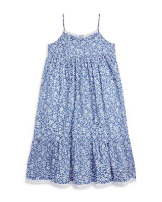 Ralph Lauren Girls' Floral Cotton Batiste Maxi Dress - Big Kid |  Bloomingdale's