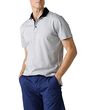 Rodd & Gunn Stanley Sports Fit Dot Short Sleeve Polo In Smoke
