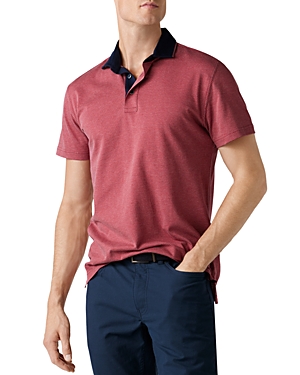 Rodd & Gunn Stanley Sports Fit Dot Short Sleeve Polo In Garnet