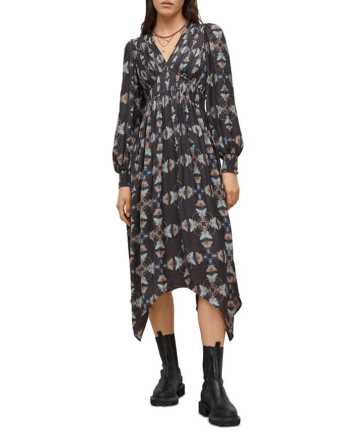 ALLSAINTS Estelle Paradise Midi Dress Bloomingdale s