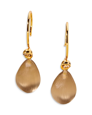 Alexis Bittar Teardrop Drop Earrings In Brown/gold
