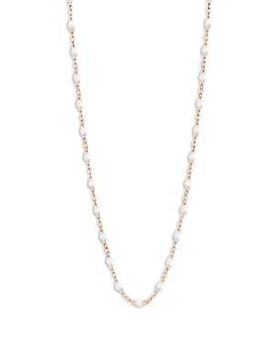 Gigi Clozeau 18k Rose Gold Classic Gigi Resin Bead Collar Necklace, 16.5 In White/rose Gold