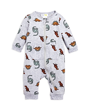 Bloomie's Baby Boys' Dinosaur Coverall - Baby In Light Heather Grey