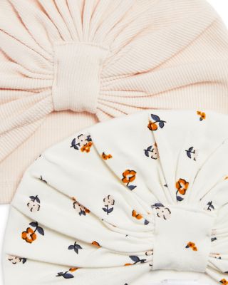 Girls' Solid & Floral Knit Hats, 2 Pack - Baby