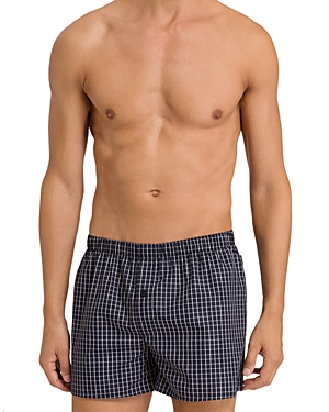 Hanro Fancy Woven Boxers In Conventional Check