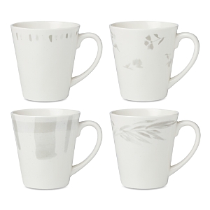 Lenox Oyster Bay Mugs, Set Of 4 In White