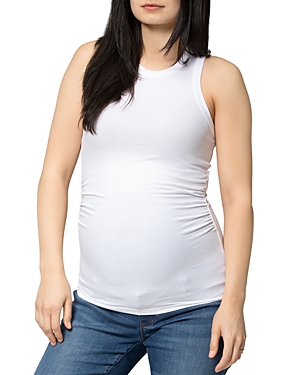 Nom Maternity Maternity Racerback Tank In White