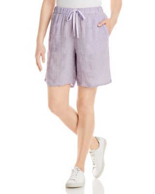 Eileen Fisher - Organic Linen Gingham Shorts