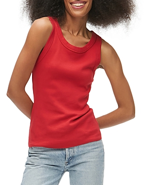 Michael Stars Paloma Cotton Tank Top In Salsa