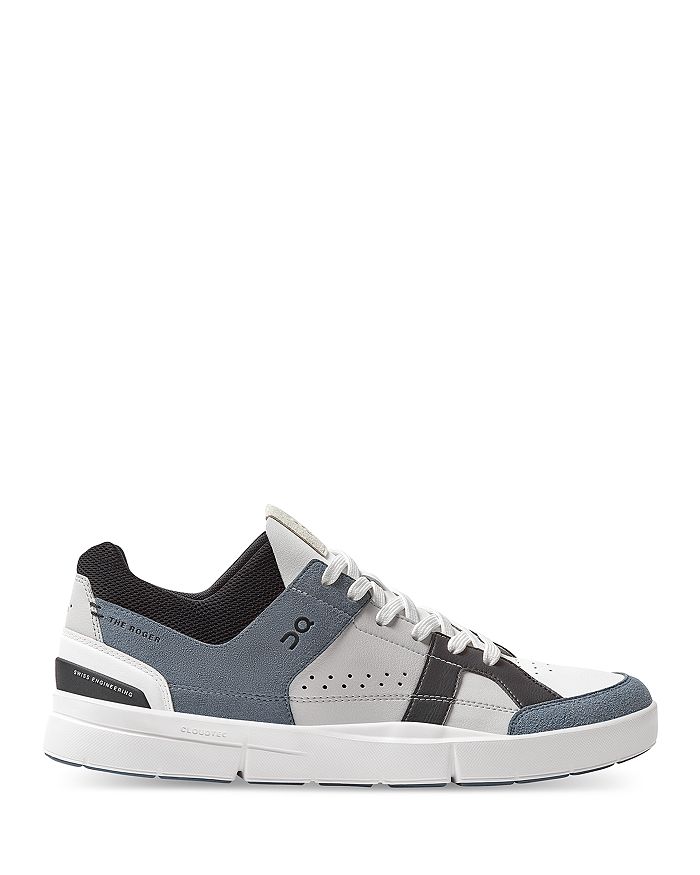 On Men's The Roger Clubhouse Low Top Sneakers In Metal | Black