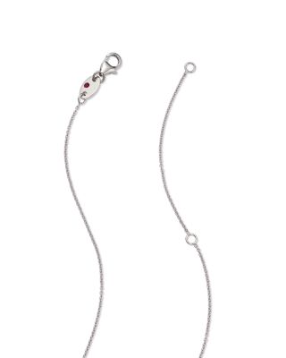 18K Gold Diamond Station Necklace, 18"