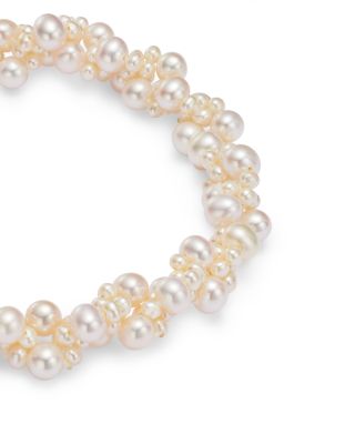 Cultured Freshwater Pearl Woven Bracelet in 14K White Gold, 3mm&nbsp;- Exclusive