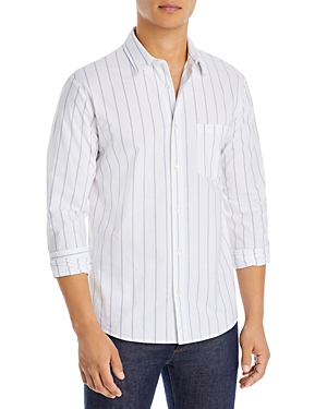A.p.c. Chemise Clement Cotton Stripe Regular Fit Button Down Shirt