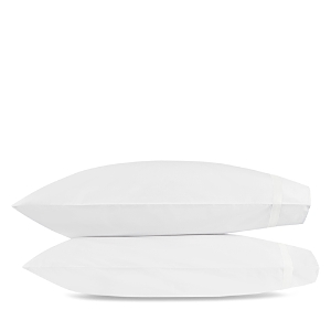 Matouk Louise Standard Pillowcase, Pair In Bone