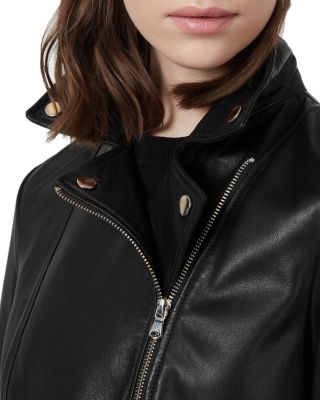 Caban Leather Moto Jacket
