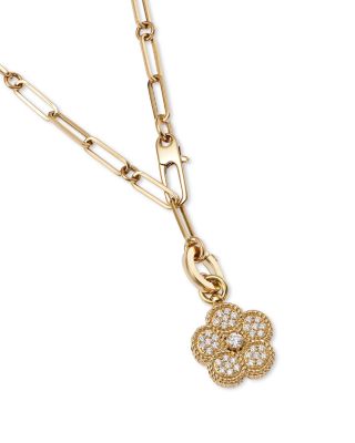 18K Yellow Gold Daisy Lux Diamond Locket Y Necklace, 20" - Exclusive