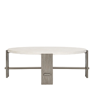 Furniture Of America Foundations Circle Cocktail Table In Linen
