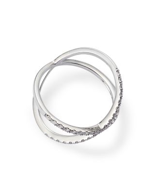 Diamond Open Cross Ring in 14K White Gold, 0.40 tcw&nbsp;- Exclusive
