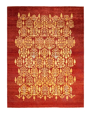 Bloomingdale's Eclectic M1504 Area Rug, 8'1 X 10'8 In Red