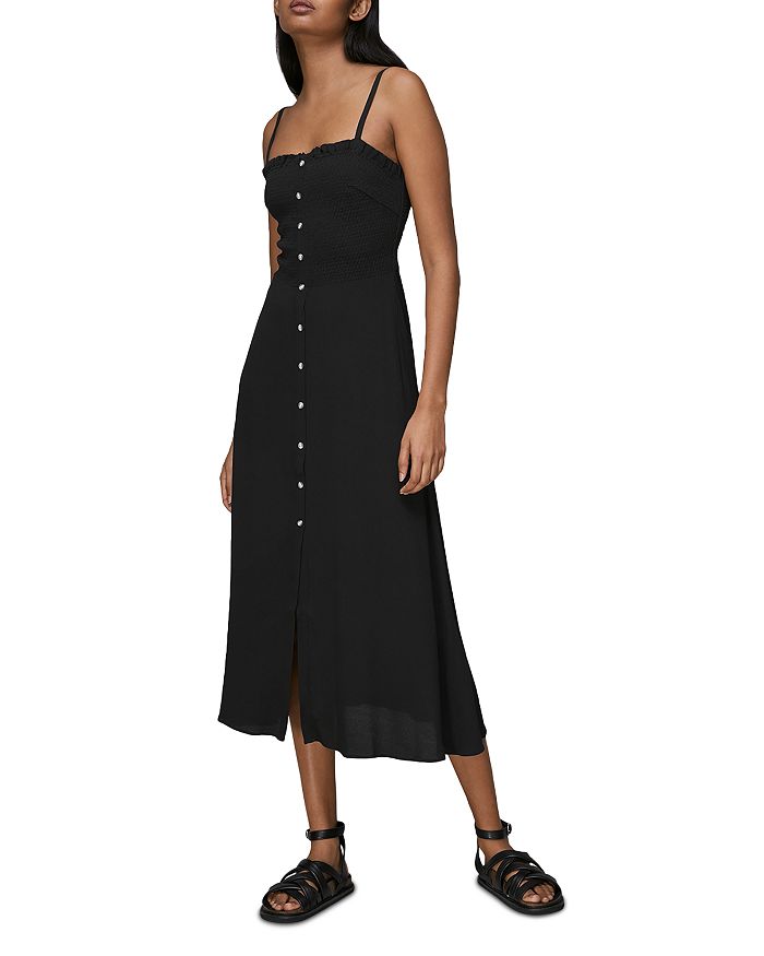 Whistles Gracia Smocked Midi Dress Bloomingdale's