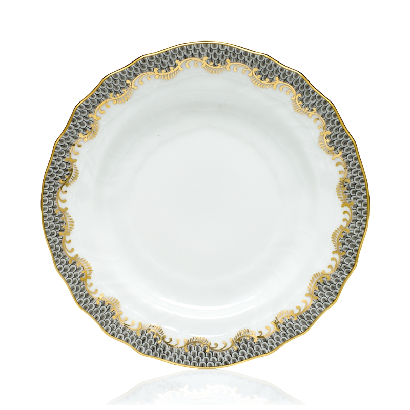 Herend Fishscale Bread & Butter Plate In Gray