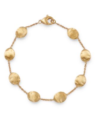 18K Yellow Gold Single Strand Bracelet