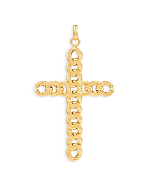 Bloomingdale's Chain Link Cross Pendant In 14k Yellow Gold