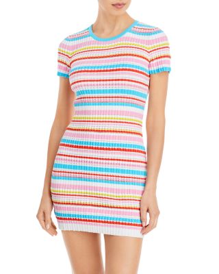 Solid & Striped The June Striped Cover-Up Mini Dress | Bloomingdale's