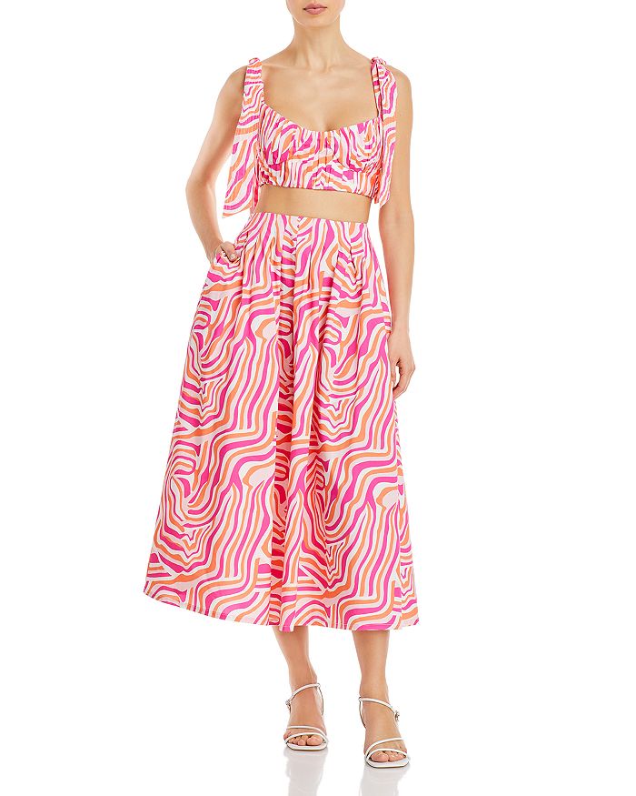 Solid & Striped Zebra Print Bra Top & Skirt Bloomingdale's