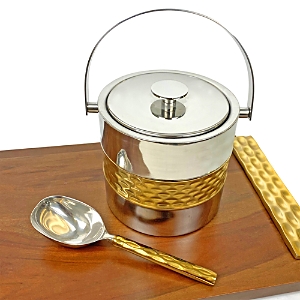 Shop Michael Wainwright Truro Ice Bucket & Scoop Set In Gold