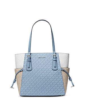 Michael Michael Kors Voyager Tote In Chambray Multi