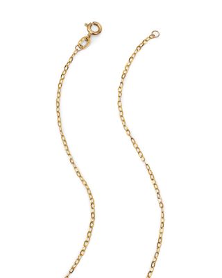 Round Link Chain Necklace in 14K Yellow Gold, 18" 