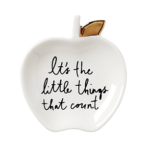 Kate Spade New York A Charmed Life Apple Ring Dish In White