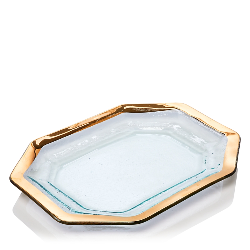 Annieglass Roman Antique Steak Platter In Multi