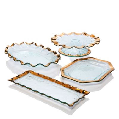 Ruffle Rectangular Dish, 17.5" x 6.5"