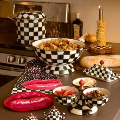 Courtly Check Wood Paper Towel Holder