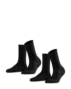 Shop Falke Active Breeze Moisture Management Socks, Set Of 2 In Black