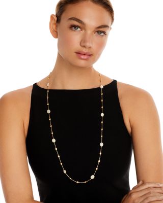 18K Yellow Gold Siviglia Mother Of Pearl Long Necklace, 36" - 150th Anniversary Exclusive