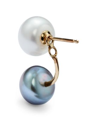Cultured Freshwater Pearl Ear Jacket in 14K Yellow Gold 