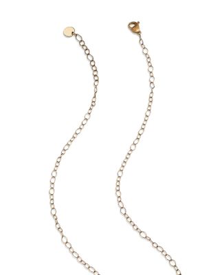 18K Yellow &amp; White Gold Lunaria Diamond Station Necklace, 16.5&amp;quot;