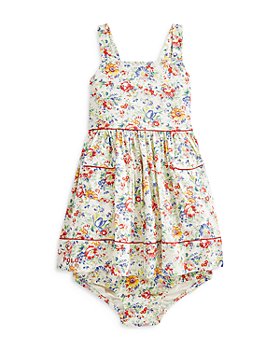 Ralph Lauren - Girls' Floral Cotton Dress & Bloomer - Baby